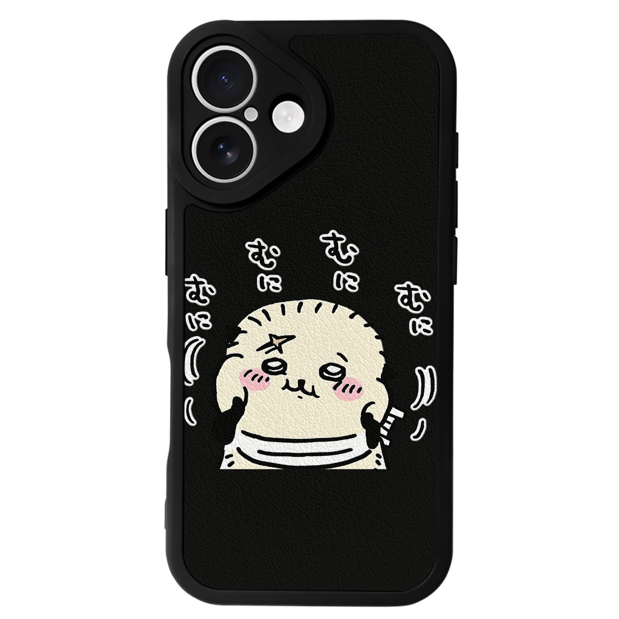（画像用） ちいかわ ラッコ Chii-kawa Sea otter 【iPhone 16シリーズ対応】シリコンスマホケース（レザー調） 材質：シリコン